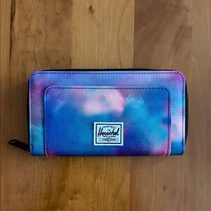Herschel Supply Co. Thomas Wallet | Cloudburst Neon Pink | Blue | Purple | NWOT
